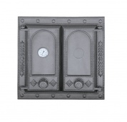 Дверца двустворчатая глухая с термометром DW8T - 1518 - 470х475  мм
