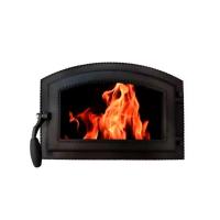 Дверка топочная каминная ДКГ-10АС "Каравай-2", со стеклом