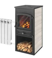 Камин ЭТНА (БКД) с плитой «Беж» высокий Т/О