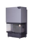 Экокамин ДЕЛЬТА 1000 KB три стекла черный шамот