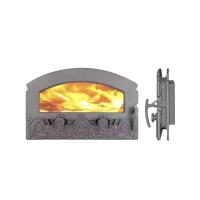 Дверка топочная каминная ДКГ-5С-Э «Зной», со стеклом