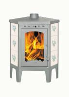 БАВАРИЯ угловая с плитой незабудка