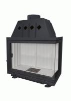 Экокамин Альфа 1000 R два стекла правая