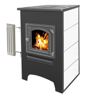 Печь камин ЭТНА (ДТ-4С) с плитой и теплообменником