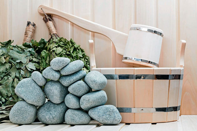 При покупке банной печи - камни в подарок.