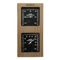 Термогигрометр EVEREST вертикаль, кедр (TG-01 black)