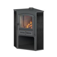 Камин ЭТНА (БКД) угловой "Антрацит" Ø 115мм