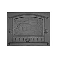 Дверка топочная каминная ДК-2Б, «Домик в деревне»