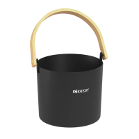 Ведро EVEREST 5л, алюминий BLACK (TG-44)