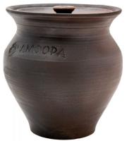 Чугунок 2л керамич. с крышкой с эффектом "Русской печи"