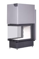 Экокамин ДЕЛЬТА 700 три стекла подовое горение принтинг