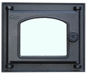 Дверца топочная со стеклом LK 351 - 250х210  мм