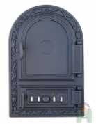 Дверца глухая правая с зольником и шибером DW10R - 1511 - 410х245х35  мм