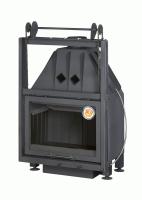 Экокамин Альфа 700 KВ с контргрузом черный шамот