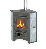 Печь-камин Везувий ПК-01 (220) угловой, с плитой, талькохлорит