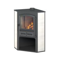 Камин ЭТНА (БКД) угловой "Бежевый" Ø 115мм