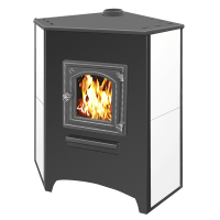 Угловая печь-Печь-камин Этна