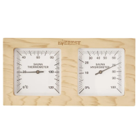 Термогигрометр EVEREST горизонталь, кедр (TG-04 white)