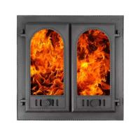 Дверка топочная каминная ДК-8С «Горница-2», со стеклом