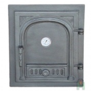 Дверца с термометром и шибером глухая правая DW2T - 1525 - 400х350  мм
