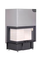 Экокамин ДЕЛЬТА 800 L два стекла левая принтинг