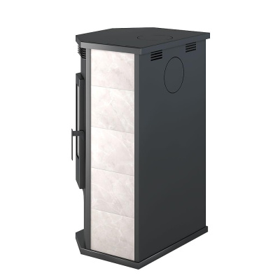 Печь-Камин ВЕЗУВИЙ ПК-05 Призматик беж. 12 кВт (200 м3) Ø 150мм