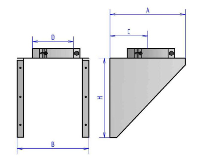 Опора сквозная ОС нерж 1,5мм AISI 409 - Ø 120мм