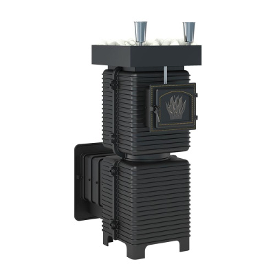 Печь для бани Эверест "Легкий пар Профи" под обкладку (по-серому)