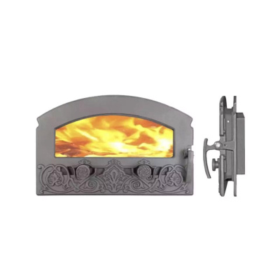 Дверка топочная каминная ДКГ-5С-Э «Зной», со стеклом