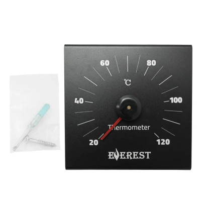 Термометр EVEREST "Line", алюминий BLACK (TG-22)