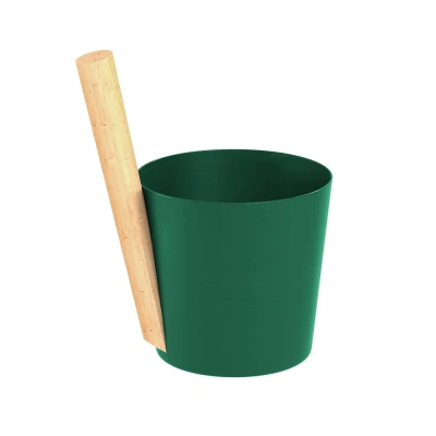 Шайка EVEREST 5л, алюминий GREEN (TG-49)