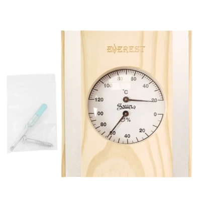 Термогигрометр EVEREST со вставками, сосна (TG-13)
