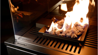 Газовый обогреватель Kratki PATIO/MINI/G30/37MBAR/CZ (уличный) - черное стекло, с пультом ДУ (8,2 кВт)