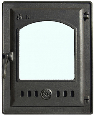 Дверца топочная герметичная со стеклом LK 310 - 250х350  мм