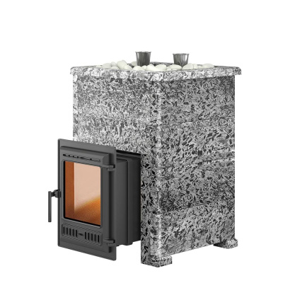 Печь для бани  Эверест "Steam Master 30 ЧУГУН" Пироксенит Элит, S-40