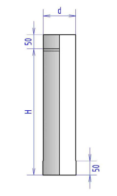 Труба 1Т 1000 AISI 409 - Ø 200 мм