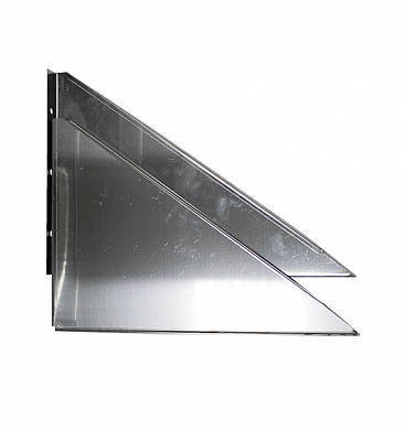 Кронштейн треугольный (пара) L500 AISI 409 - Ø 200мм