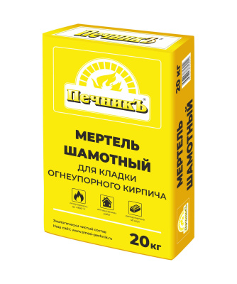 Мертель шамотный Печникъ 20 кг