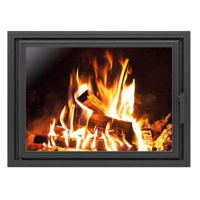 Дверка Везувий каминная 820 (Антрацит) - 775х565 мм