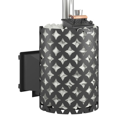 Чугунная печь для бани ЭТНА 18 (Панорама) Закрытая каменка