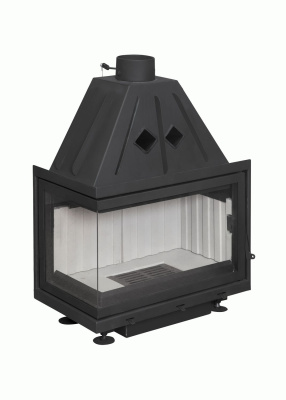 Экокамин Альфа 700 L два стекла левая