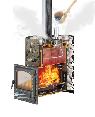 Печь для бани Эверест 26 Легкий пар (280)