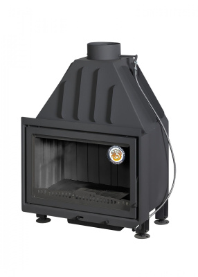 Экокамин Альфа 700 TB с теплообменником черный шамот