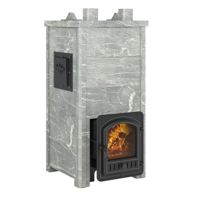 Печь Эверест "Легкий пар Профи" каменка из чугуна, Талькохлорит, S-50 мм