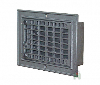 Чугунная вентиляционная решетка 210х310 - 3701 - 160х260  мм
