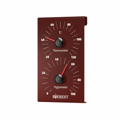 Термогигрометр EVEREST, алюминий DARK BROWN (TG-30)