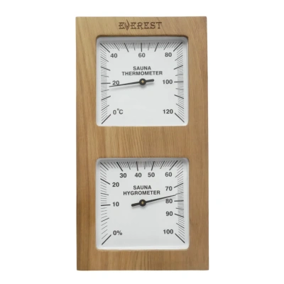 Термогигрометр EVEREST вертикаль, кедр (TG-03 white)