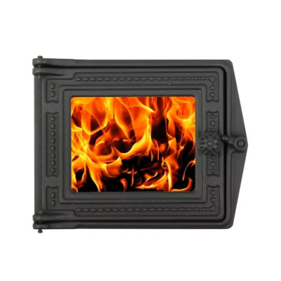 Дверка топочная ЛитКом ДТ-3C, со стеклом