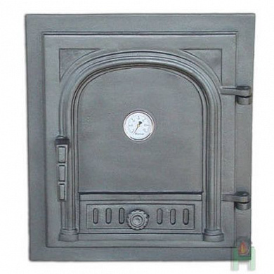 Дверца с термометром и шибером глухая правая DW2T - 1525 - 400х350  мм