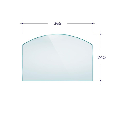Стекло Везувий 230 (365*240) Арка
